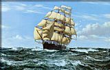 Montague Dawson Racing Home, The Cutty Sark painting